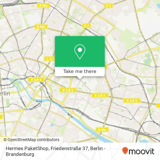 Hermes PaketShop, Friedenstraße 37 map