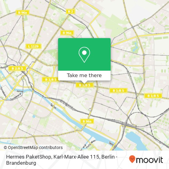 Hermes PaketShop, Karl-Marx-Allee 115 map