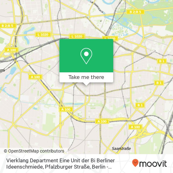 Vierklang Department Eine Unit der Bi Berliner Ideenschmiede, Pfalzburger Straße map