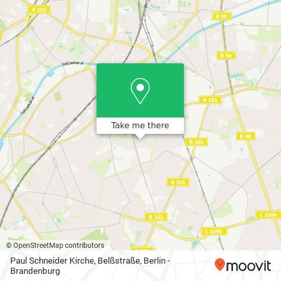 Paul Schneider Kirche, Belßstraße map