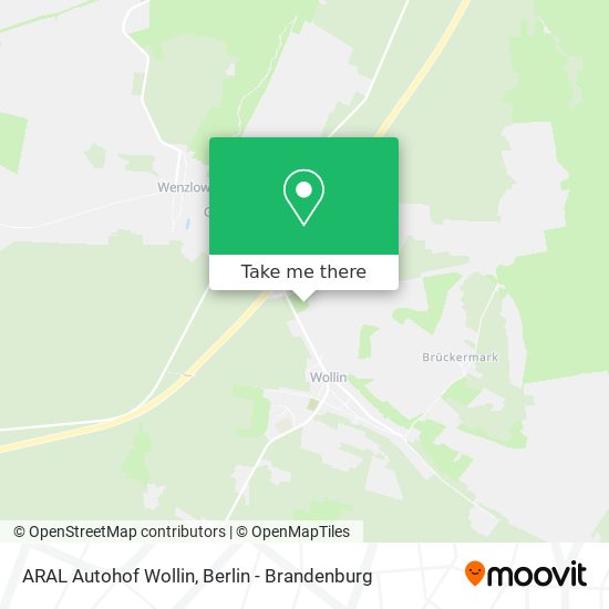 ARAL Autohof Wollin map