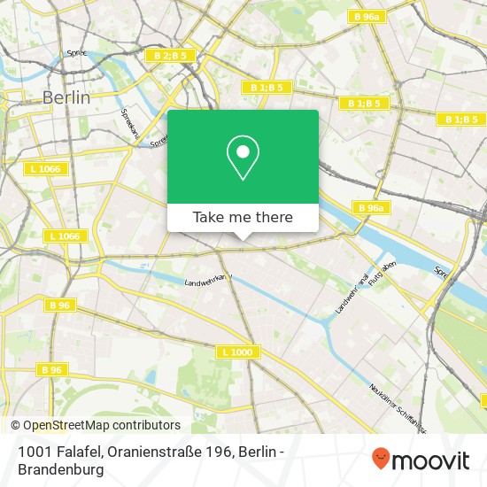 1001 Falafel, Oranienstraße 196 map