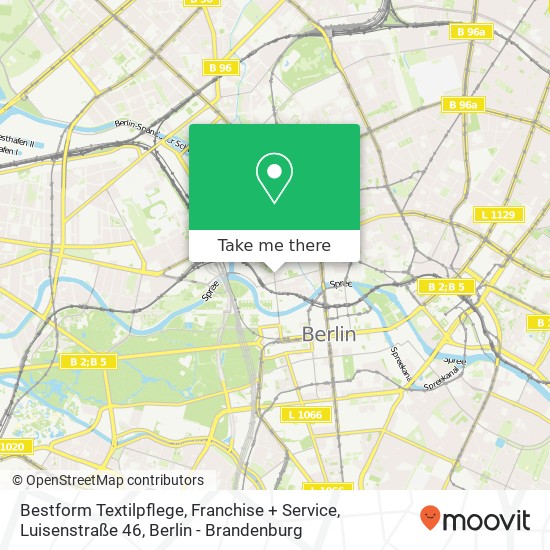 Bestform Textilpflege, Franchise + Service, Luisenstraße 46 map