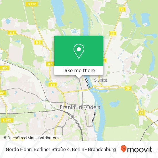 Gerda Hohn, Berliner Straße 4 map