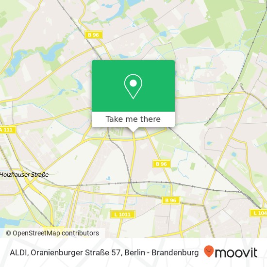Карта ALDI, Oranienburger Straße 57