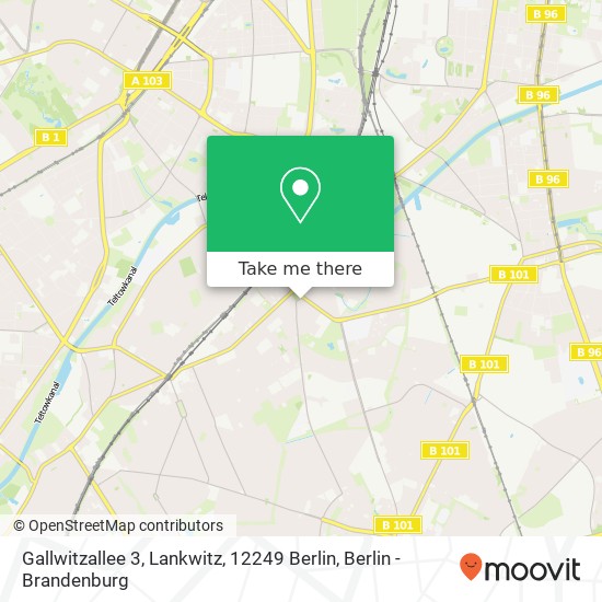 Gallwitzallee 3, Lankwitz, 12249 Berlin map