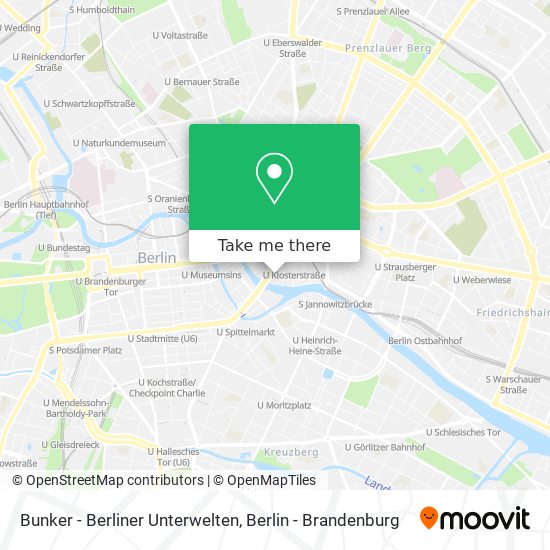 Bunker - Berliner Unterwelten map
