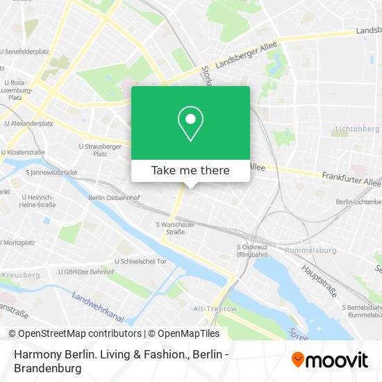 Harmony Berlin. Living & Fashion. map