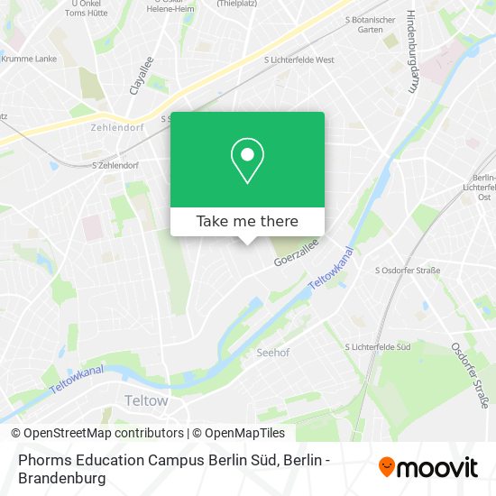 Phorms Education Campus Berlin Süd map
