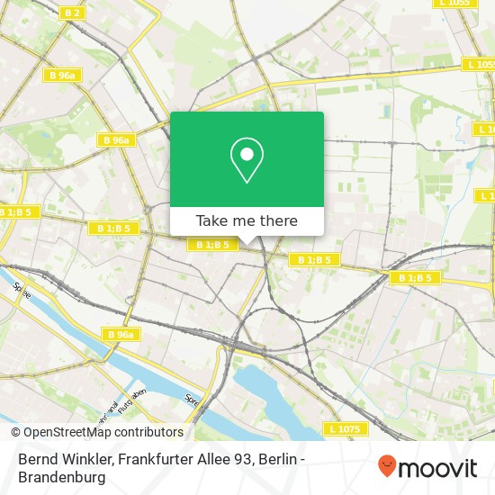 Bernd Winkler, Frankfurter Allee 93 map