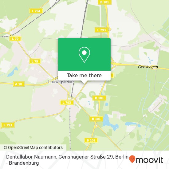 Dentallabor Naumann, Genshagener Straße 29 map