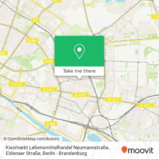 Kiezmarkt Lebensmittelhandel Neumannstraße, Eldenaer Straße map