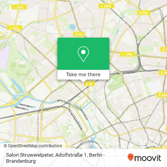 Карта Salon Struwwelpeter, Adolfstraße 1