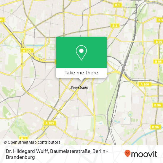 Карта Dr. Hildegard Wulff, Baumeisterstraße