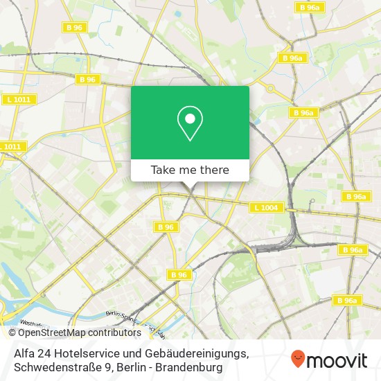 Alfa 24 Hotelservice und Gebäudereinigungs, Schwedenstraße 9 map