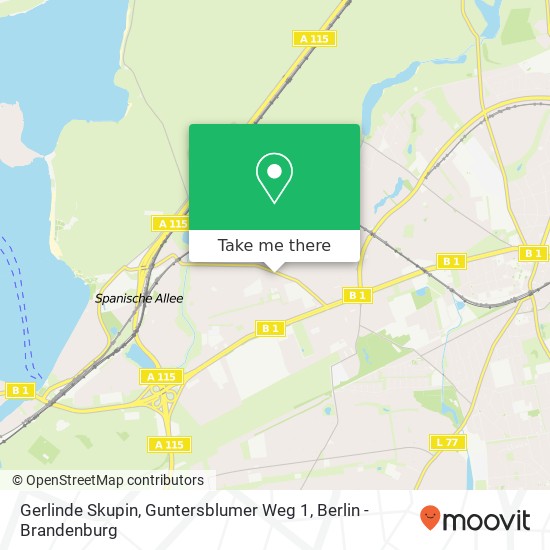 Gerlinde Skupin, Guntersblumer Weg 1 map