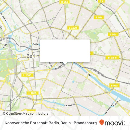 Kosovarische Botschaft Berlin map