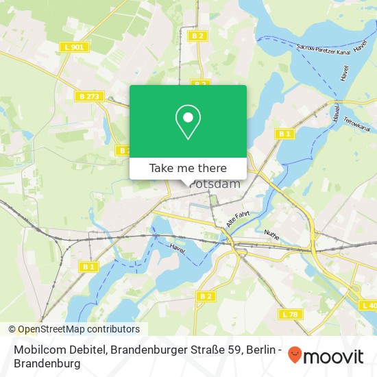 Карта Mobilcom Debitel, Brandenburger Straße 59