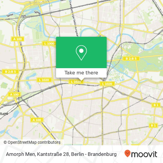 Карта Amorph Men, Kantstraße 28