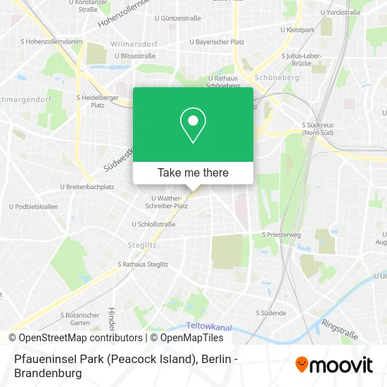 Карта Pfaueninsel Park (Peacock Island)