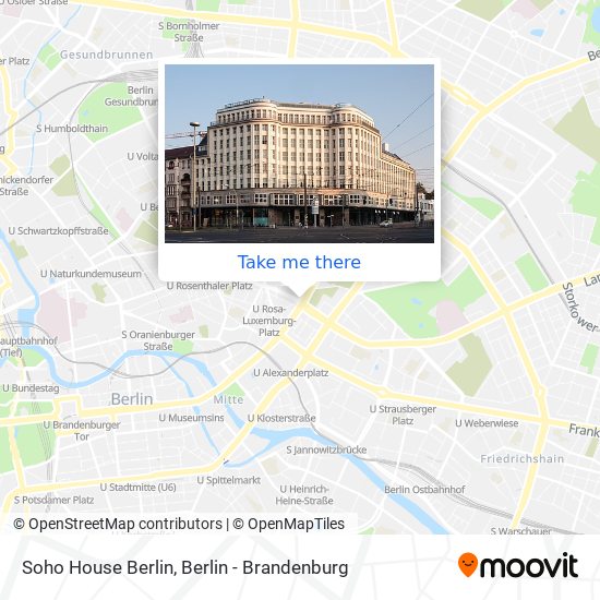 Карта Soho House Berlin