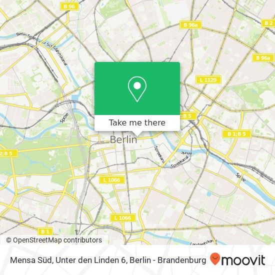 Mensa Süd, Unter den Linden 6 map