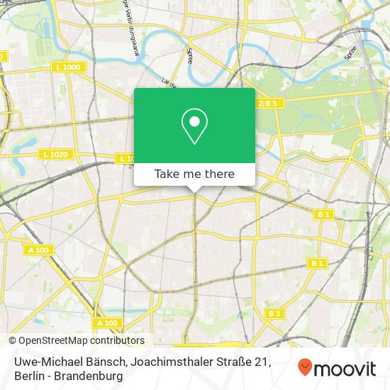 Карта Uwe-Michael Bänsch, Joachimsthaler Straße 21