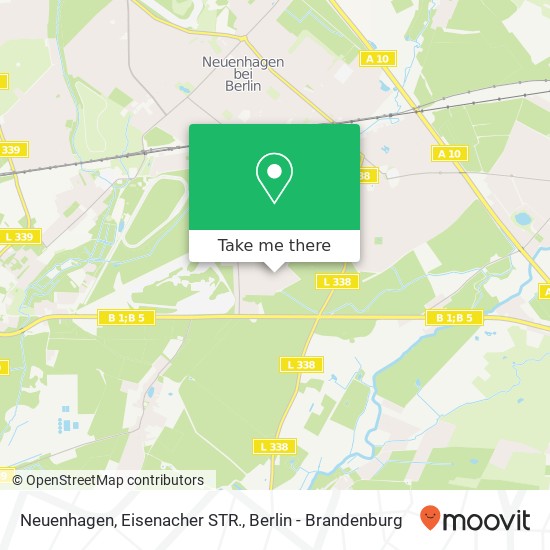 Neuenhagen, Eisenacher STR. map