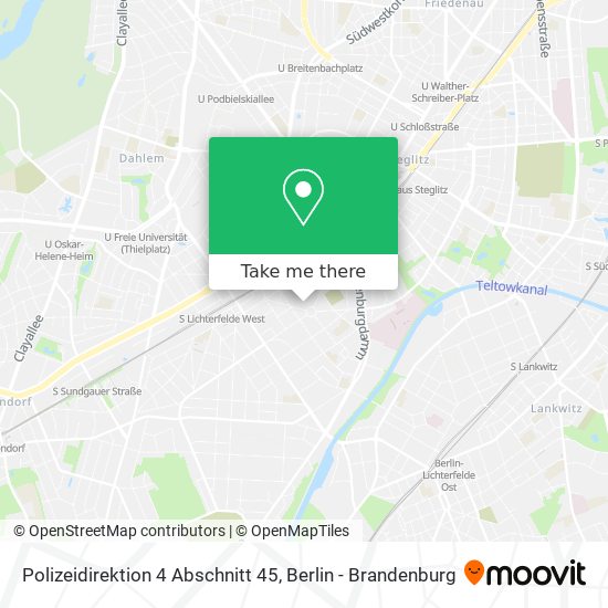Polizeidirektion 4 Abschnitt 45 map
