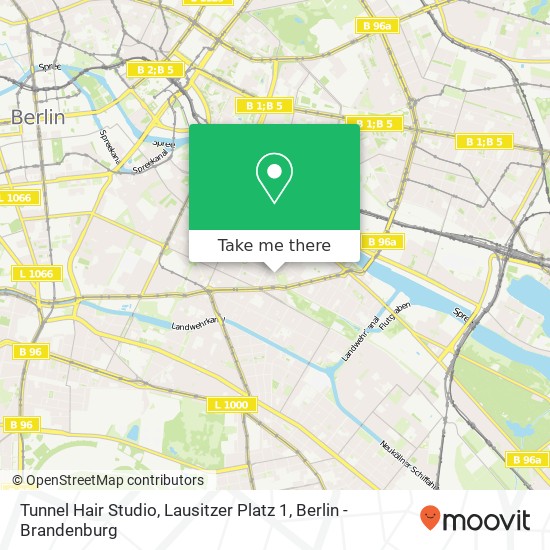 Tunnel Hair Studio, Lausitzer Platz 1 map