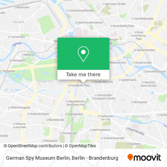 Карта German Spy Museum Berlin