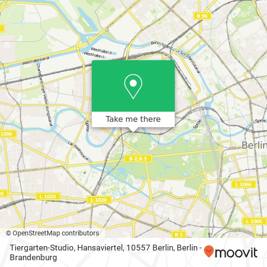 Tiergarten-Studio, Hansaviertel, 10557 Berlin map