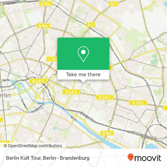 Карта Berlin Kult Tour