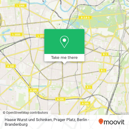 Карта Haase Wurst und Schinken, Prager Platz