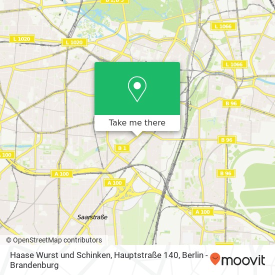 Карта Haase Wurst und Schinken, Hauptstraße 140