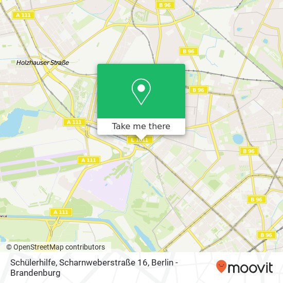 Карта Schülerhilfe, Scharnweberstraße 16