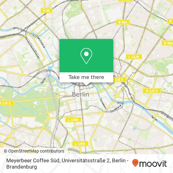 Meyerbeer Coffee Süd, Universitätsstraße 2 map