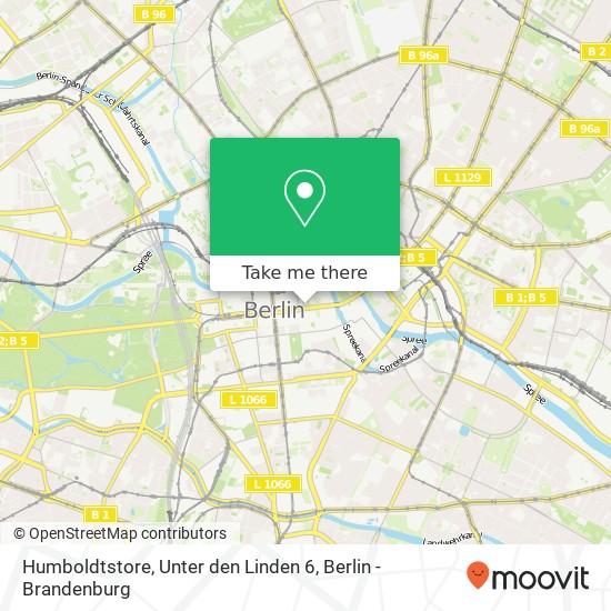 Карта Humboldtstore, Unter den Linden 6