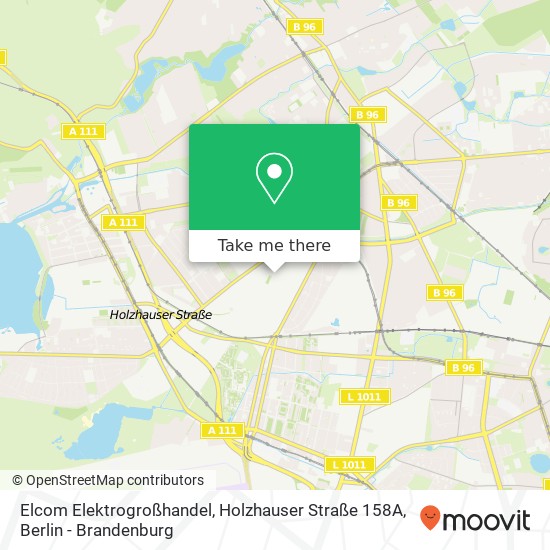 Карта Elcom Elektrogroßhandel, Holzhauser Straße 158A