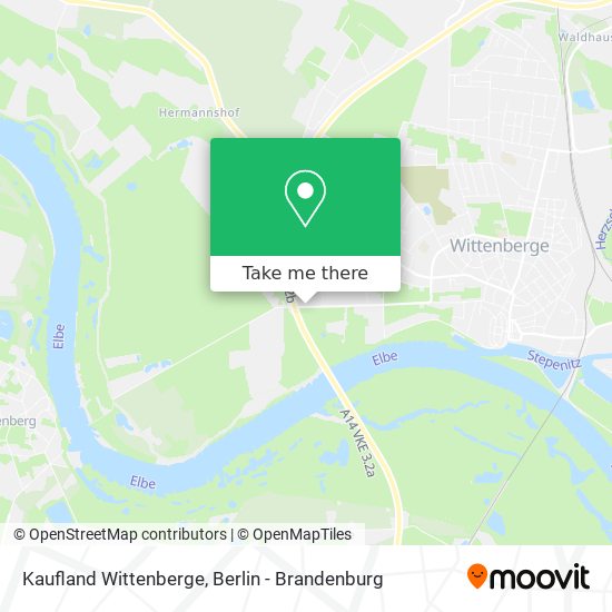 Kaufland Wittenberge map