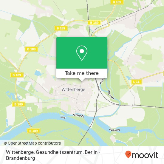 Wittenberge, Gesundheitszentrum map