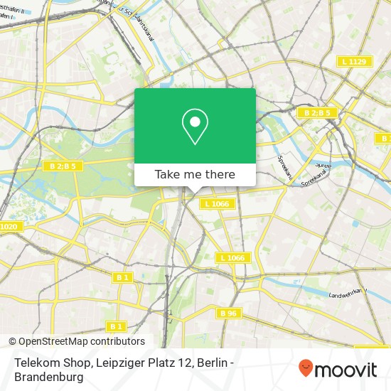 Карта Telekom Shop, Leipziger Platz 12