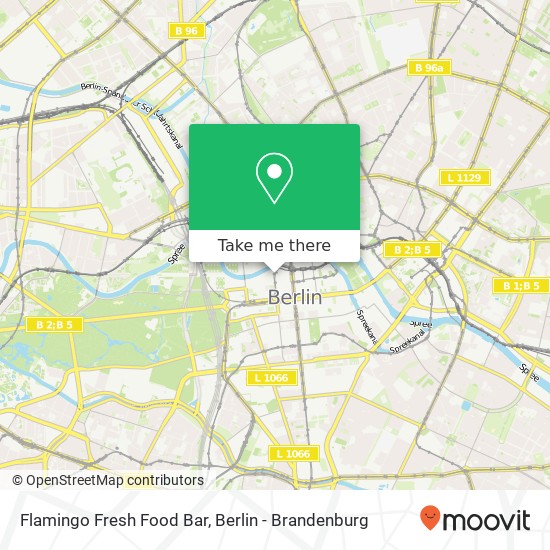 Карта Flamingo Fresh Food Bar, Neustädtische Kirchstraße 8