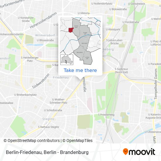 Berlin-Friedenau map