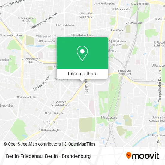 Berlin-Friedenau map