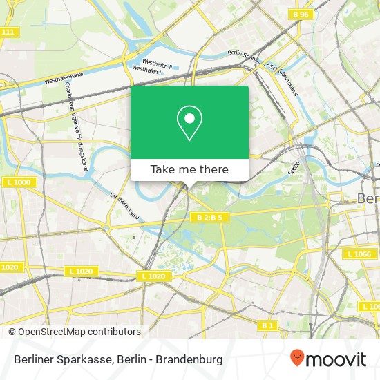 Карта Berliner Sparkasse, Bartningallee 3