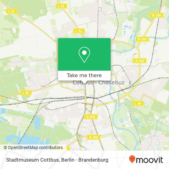 Stadtmuseum Cottbus map