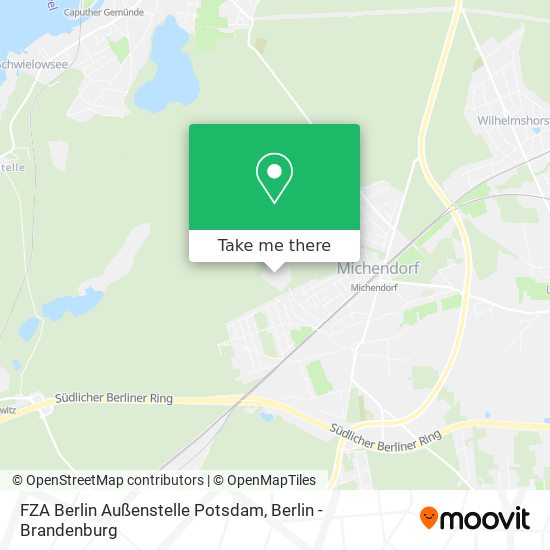 Карта FZA Berlin Außenstelle Potsdam