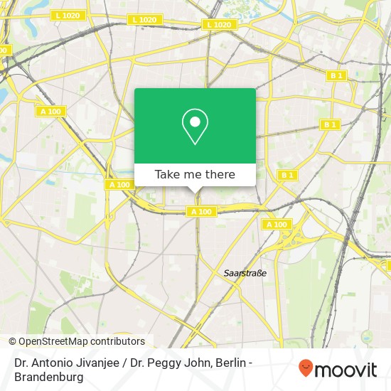 Карта Dr. Antonio Jivanjee / Dr. Peggy John, Bundesplatz 1