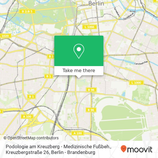 Podologie am Kreuzberg - Medizinische Fußbeh., Kreuzbergstraße 26 map
